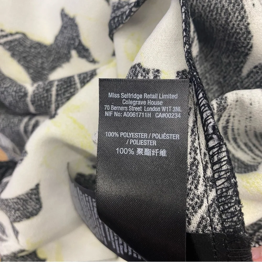 Miss Selfridge Black, Yellow, & White Floral Jumpsuit - Picture 7 of 8